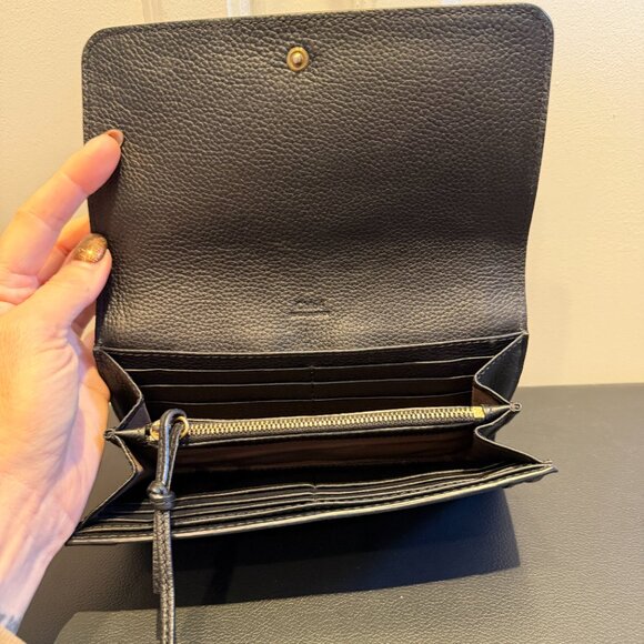 CHLOE Paraty Continental Wallet Women’s Long Wallet Black Leather - Picture 5 of 11